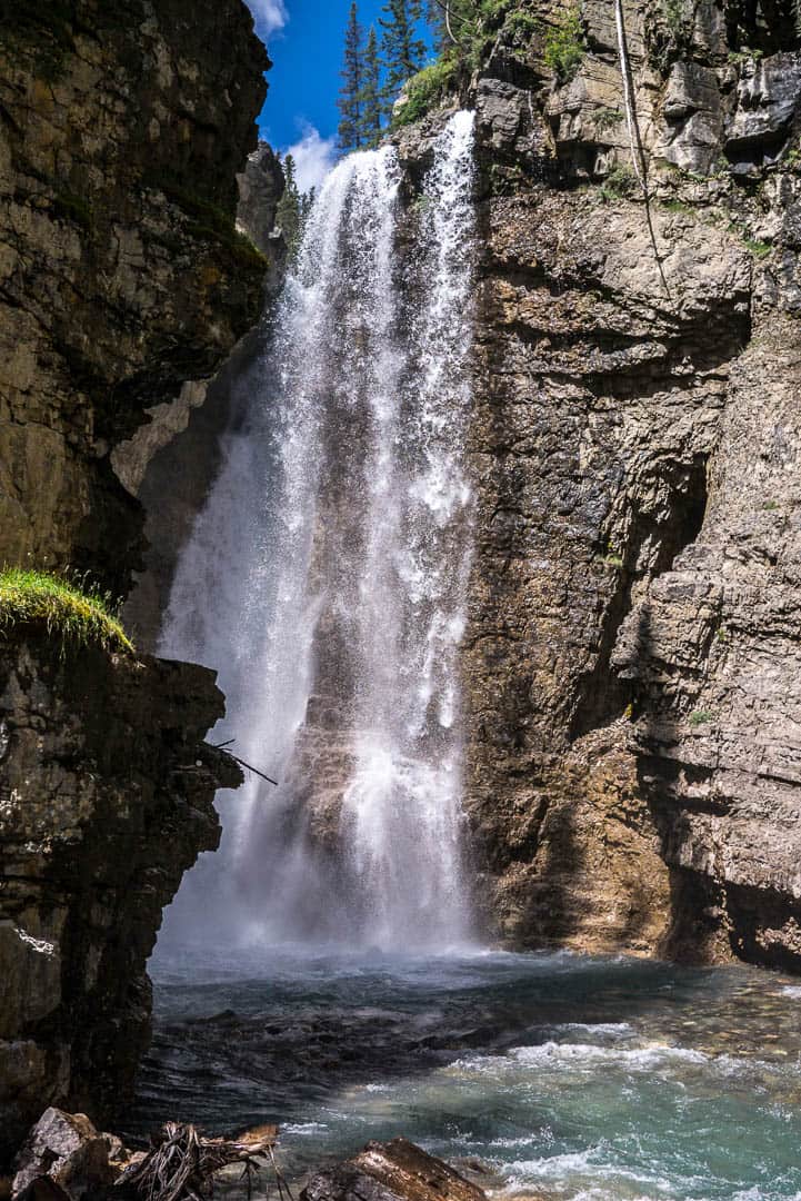 Waterfall in a canyon