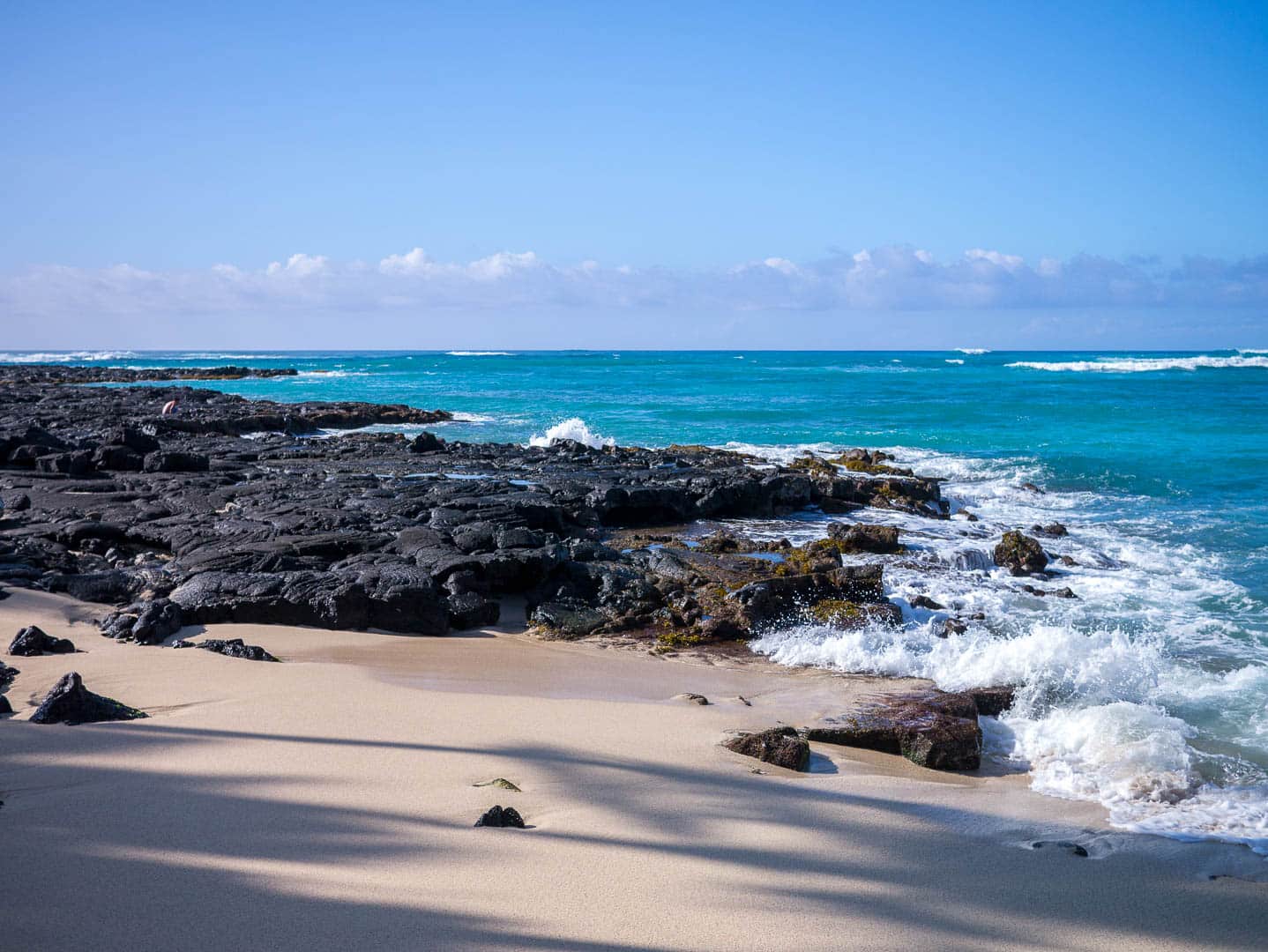 Rocky beach shore