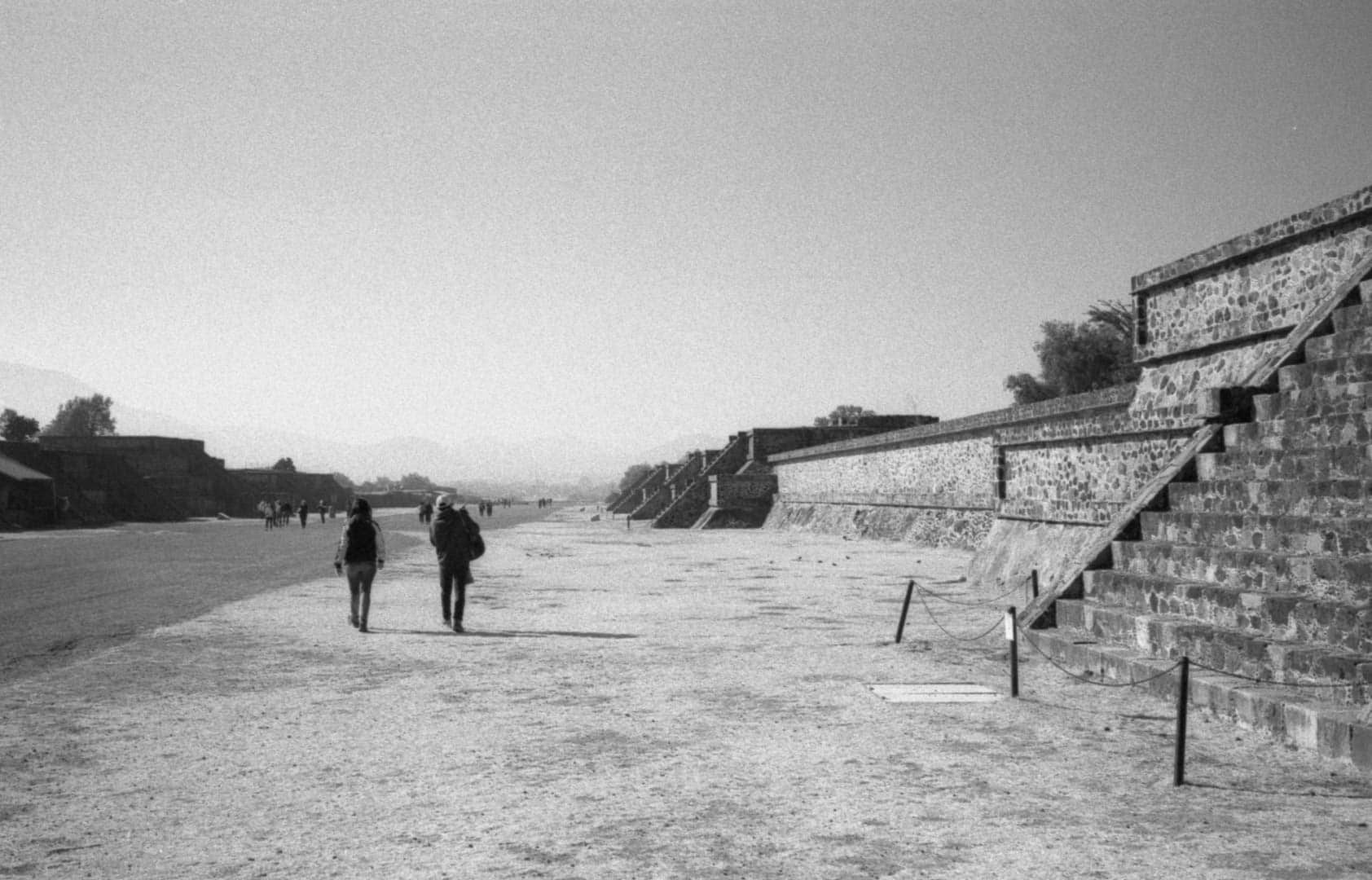 People walking at Teotihuacan