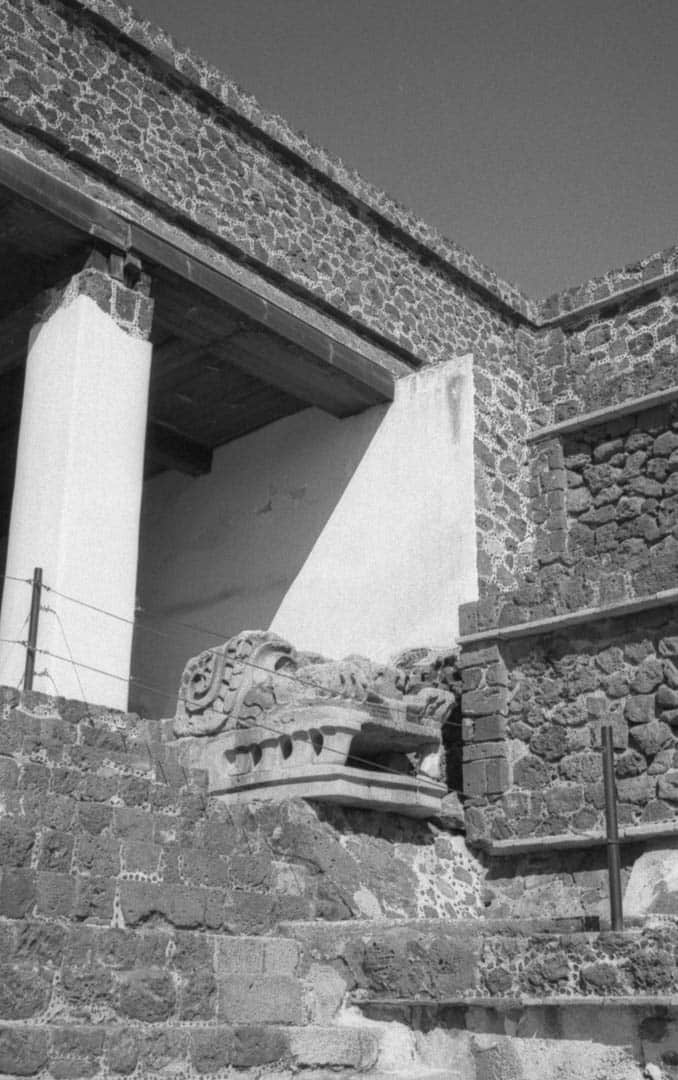 A sunlight soaked structure at Teotihuacan