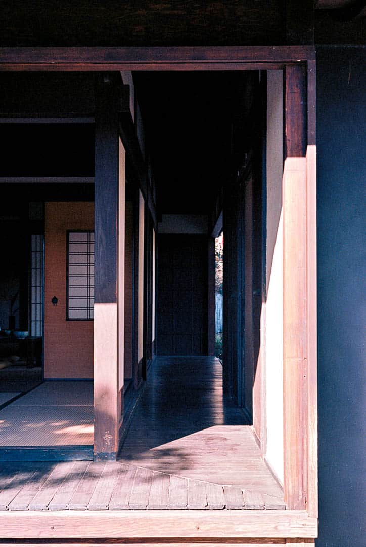 Corridor in the Japanese house at the Huntington Gardens